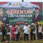 Polres Pasuruan Bersama Kementan RI Tanam Jagung Serentak 1 Juta Hektar