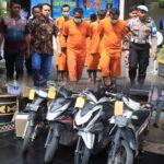 Polres Malang Ungkap 6 Kasus Curanmor Januari 2025, 7 Tersangka Ditangkap