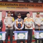 Cek Kesiapan Kapolda Jatim Tinjau Pos Pelayanan Ops Ketupat Semeru 2025 di Pandaan