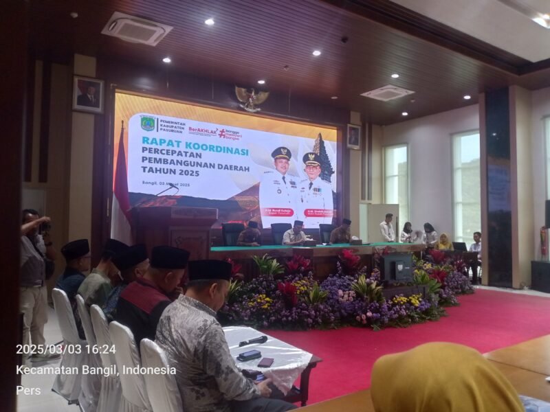 Gambar. Saat berlangsungnya acara Rakor  Percepatan Pembangunan Daerah Tahun 2025.(Dok.Kabarpresisi)