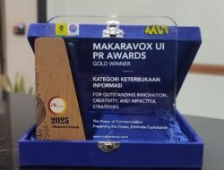 Divhumas Polri Raih Gold Winner Kategori Keterbukaan Informasi di Makaravox UI PR Awards 2025