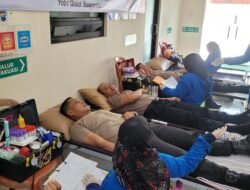 Peringati Hari Bhayangkara ke-79, Polrest Banyuwangi Gelar Donor Darah hingga Vaksin Influenza