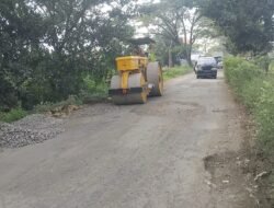 Dinas Perbaiki Jalan Berlubang di Sidogiri, Warga Lega