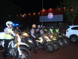 Amankan Malam 1 Suro, Polres Ngawi Gelar Patroli Skala Besar