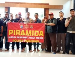 Ngopi dan Diskusi, Polres Pasuruan bersama Jurnalis Perkuat Sinergitas di HUT Bhayangkara