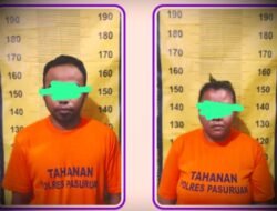 Satresnarkoba Pasuruan Gagalkan Peredaran Sabu, Pasutri Diciduk Bawa Sabu 4,5 Gram