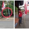Aktivis Pertanyakan Nasionalisme Anggota DPRD Pasuruan Pasang Bendera dengan Tiang Sambungan