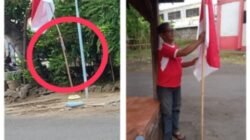 Aktivis Pertanyakan Nasionalisme Anggota DPRD Pasuruan Pasang Bendera dengan Tiang Sambungan