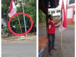 Aktivis Pertanyakan Nasionalisme Anggota DPRD Pasuruan Pasang Bendera dengan Tiang Sambungan