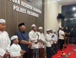 Doa Bersama dan Santunan, Satresnarkoba Pasuruan Perkuat Silaturahmi dengan Masyarakat