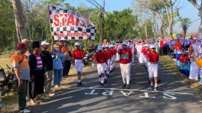 Gebyar Lomba Baris Berbaris Warnai Peringatan HUT RI ke-80 di Rembang, Pasuruan