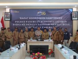 Polres Pasuruan dan AKD Bersatu Rapat Koordinasi Jaga Kondisifitas Wilayah