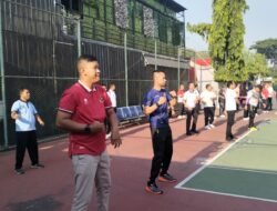Jumat Sehat, Kepala Rutan Bangil Ikuti Senam Bersama Sekjen Kemenimipas