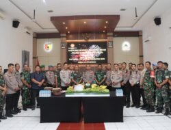 Rombongan Polres Pasuruan Kunjungi Kodim 0819, Ucapkan Selamat HUT TNI ke-80