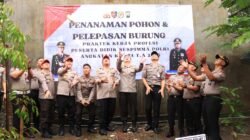 Peserta Didik Sespimma Lepas 125 Burung di Polres Malang Jaga Keseimbangan Alam