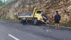 Truk Bermuatan Granit Gagal Menanjak, Kernet Tewas Terjepit di Tebing Kalipare