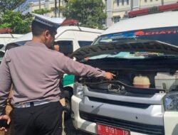 Lewat Program SATU, Satlantas Polres Pasuruan Periksa Kelaikan Ambulans Puskesmas