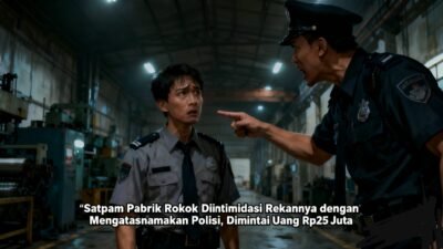 Satpam Pabrik Rokok Diintimidasi Rekannya dengan Mengatasnamakan Polisi, Dimintai Uang Rp25 Juta