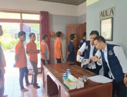 Zero Narkoba, Lapas Tulungagung Gelar Tes Urine Gandeng BNN di Momentum Hari Bakti Pemasyarakatan ke-62
