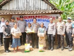 Kapolres Pasuruan Sambangi Desa Ngembal, Serap Aspirasi dan Salurkan Bantuan