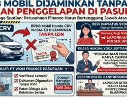 ‎Yoga Septian Ancam Buka Kasus Dugaan Penggelapan BPKB di Pasuruan: Bukan Hanya Pelaku, Perusahaan Finance Juga Harus Diperiksa ‎