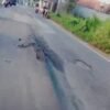 Jalan Kabupaten di Desa Karangasem Rusak Parah, Warga Khawatir Timpa Korban