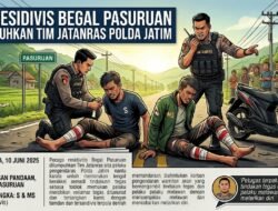 ‎Dua Residivis Begal Pasuruan Dilumpuhkan Tim Jatanras Polda Jatim ‎
