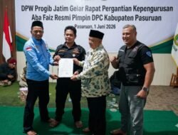 ‎DPW Progib Jatim Gelar Rapat Pergantian Kepengurusan, Aba Faiz Resmi Pimpin DPC Kabupaten Pasuruan