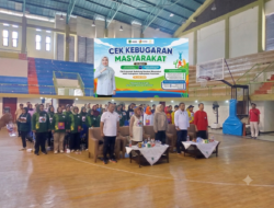 Dukung Germas, Kormi dan Dinkes Kabupaten Pasuruan Gelar Cek Kebugaran Masyarakat