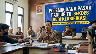 ‎Polemik Dana Pasar Randupitu, Sekdes Beri Klarifikasi