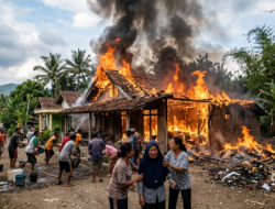 Rumah di Tutur Pasuruan Ludes Terbakar Akibat Bakar Sampah, Kerugian Puluhan Juta Rupiah