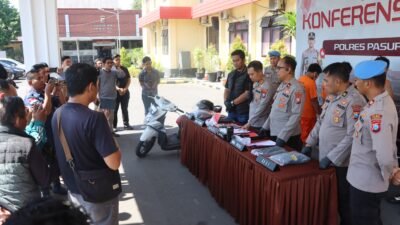 Polres Pasuruan Ungkap Tiga Kasus Menonjol, Pelaku Jambret Maut hingga Penembakan Airsoft Gun Berhasil Ditangkap