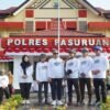 Gowes Sehat Ulama dan Umaroh Meriahkan HUT Bhayangkara ke-80 di Pasuruan
