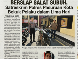 ‎Motor Hilang Saat Pemilik Bersiap Salat Subuh, Satreskrim Polres Pasuruan Kota Bekuk Pelaku dalam Lima Hari