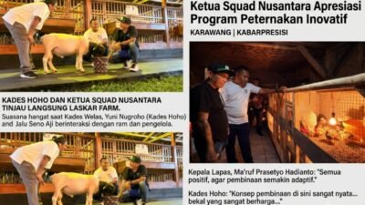 ‎Kunjungi LASKAR Farm Lapas Karawang, Kades Hoho dan Ketua Squad Nusantara Apresiasi Program Peternakan Inovatif