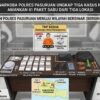 ‎Satresnarkoba Polres Pasuruan Ungkap Tiga Kasus Narkoba, Amankan 41 Paket Sabu dari Tiga Lokasi