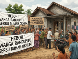 ‎Heboh! Warga Randupitu Serbu Rumah Oknum, Fotokopi KTP Diminta Kembali, PTSL Wajib Lanjut!