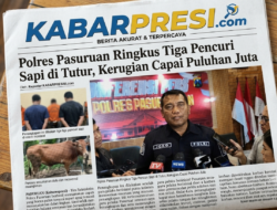 Polres Pasuruan Ringkus Tiga Pencuri Sapi di Tutur, Kerugian Capai Puluhan Juta