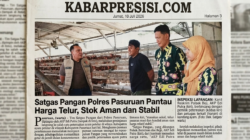 Satgas Pangan Polres Pasuruan Pantau Harga Telur, Stok Aman dan Stabil