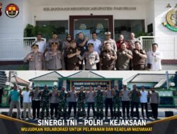 Perkuat Sinergitas Penegak Hukum, Kapolres Pasuruan Jalin Silaturahmi dengan TNI dan Kejaksaan