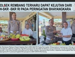 Kapolsek Rembang Terharu Dapat Kejutan dari LKBH-SKR RI pada Peringatan Bhayangkara