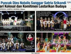 ‎Malam Puncak Dies Natalis Sanggar Satria Srikandi ke-8: Tari Kolosal dan Komitmen Lestarikan Budaya