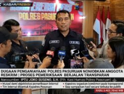 ‎Polres Pasuruan Nonjobkan Anggota Reskrim, Pemeriksaan Dugaan Penganiayaan Berjalan Transparan