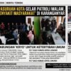 ‎Polres Pasuruan Kota Gelar Patroli Malam, Sasar “Penyakit Masyarakat” di Karanganyar