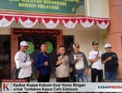 ‎Syukur Kuasa Hukum Usai Vonis Ringan untuk Terdakwa Kasus Cafe Edelweis ‎