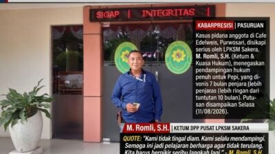 ‎Pendampingan Hukum Maksimal, Ketum LPKSM Sakera: Kasus Anggota di Cafe Edelweis Jangan Sampai Terulang