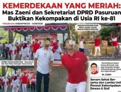 ‎Kemerdekaan yang Meriah: Mas Zaini dan Sekretariat DPRD Pasuruan Buktikan Kekompakan di Usia RI ke-81