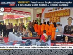 ‎Polres Pasuruan Bongkar Jaringan Pengeroyokan dan Curas di Jalur Malang-Surabaya, 7 Tersangka Diamankan