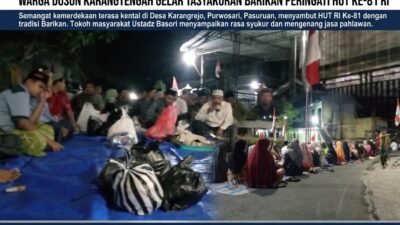 ‎Warga Dusun Karangtengah Gelar Tasyakuran Barik an Peringati HUT Ke-81 RI