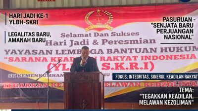 YLBH-SKRI Resmi Diresmikan, Ketua Umum Tegaskan Komitmen Perjuangan Keadilan